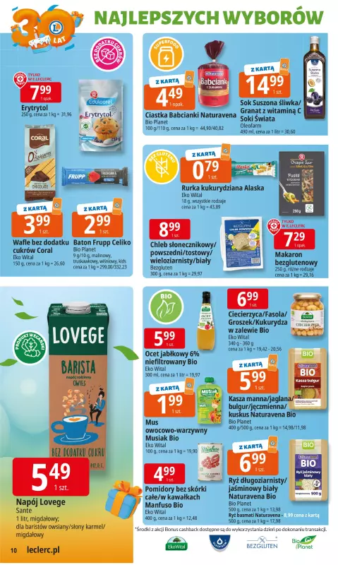 Leclerc - gazetka promocyjna Oferta E.Leclerc od poniedziałku 22.09 do poniedziałku 29.09 - strona 10