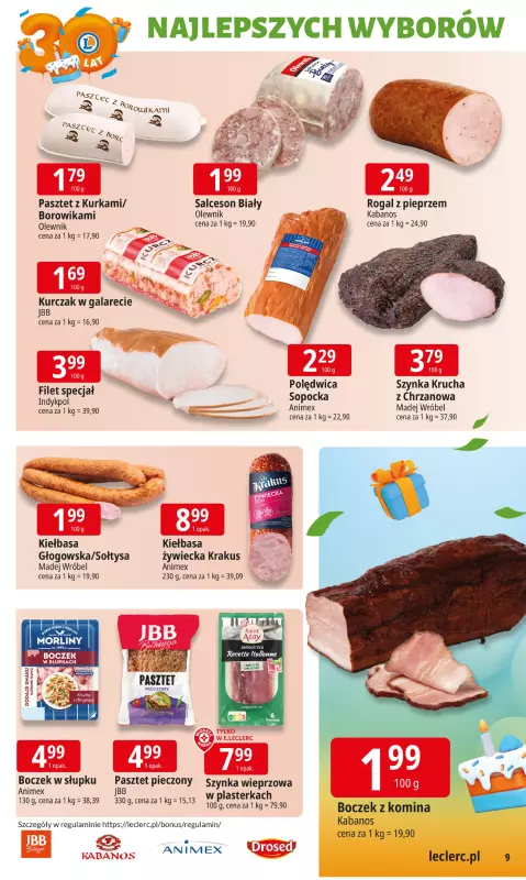 Leclerc - gazetka promocyjna Oferta E.Leclerc od poniedziałku 22.09 do poniedziałku 29.09 - strona 9