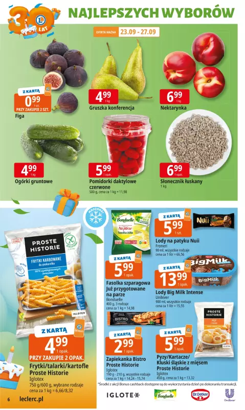 Leclerc - gazetka promocyjna Oferta E.Leclerc od poniedziałku 22.09 do poniedziałku 29.09 - strona 6
