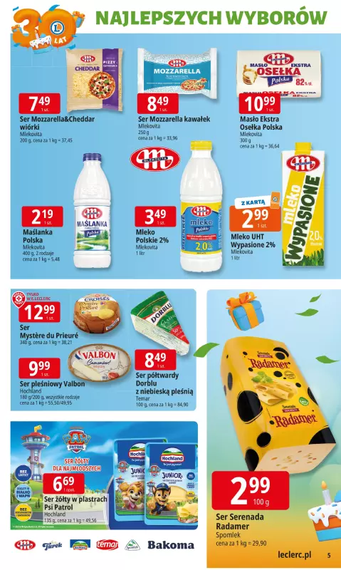 Leclerc - gazetka promocyjna Oferta E.Leclerc od poniedziałku 22.09 do poniedziałku 29.09 - strona 5