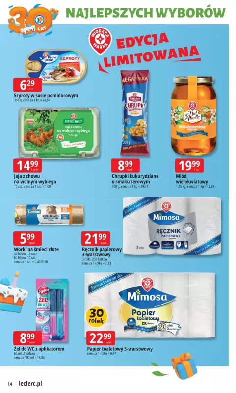 Leclerc - gazetka promocyjna Oferta E.Leclerc od poniedziałku 22.09 do poniedziałku 29.09 - strona 14