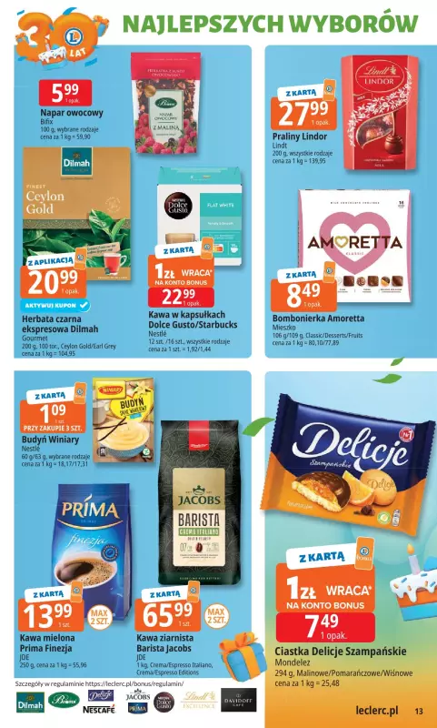 Leclerc - gazetka promocyjna Oferta E.Leclerc od poniedziałku 22.09 do poniedziałku 29.09 - strona 13