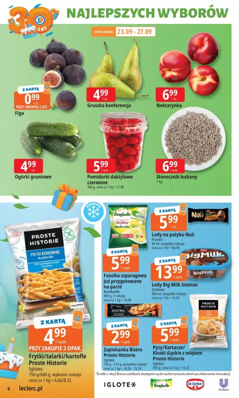 Leclerc - gazetka promocyjna Oferta E.Leclerc od poniedziałku 22.09 do poniedziałku 29.09 - strona 6