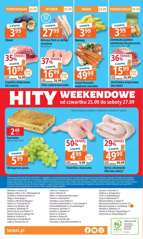 Leclerc - gazetka promocyjna Oferta E.Leclerc od poniedziałku 22.09 do poniedziałku 29.09 - strona 20