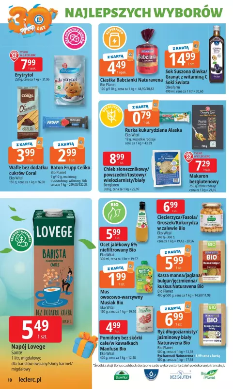 Leclerc - gazetka promocyjna Oferta E.Leclerc od poniedziałku 22.09 do poniedziałku 29.09 - strona 10