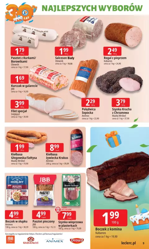 Leclerc - gazetka promocyjna Oferta E.Leclerc od poniedziałku 22.09 do poniedziałku 29.09 - strona 9