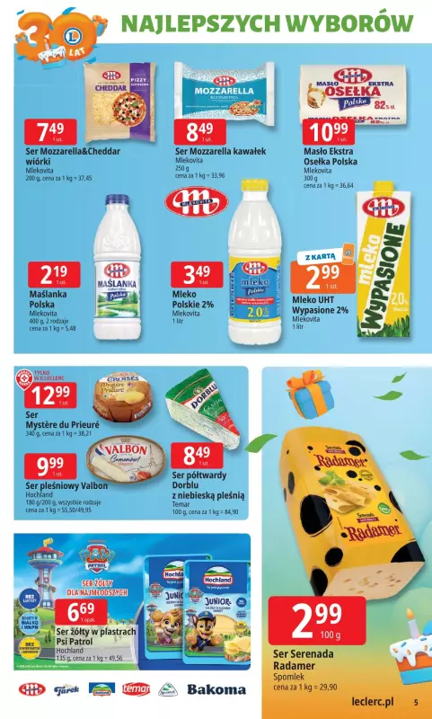 Leclerc - gazetka promocyjna Oferta E.Leclerc od poniedziałku 22.09 do poniedziałku 29.09 - strona 5
