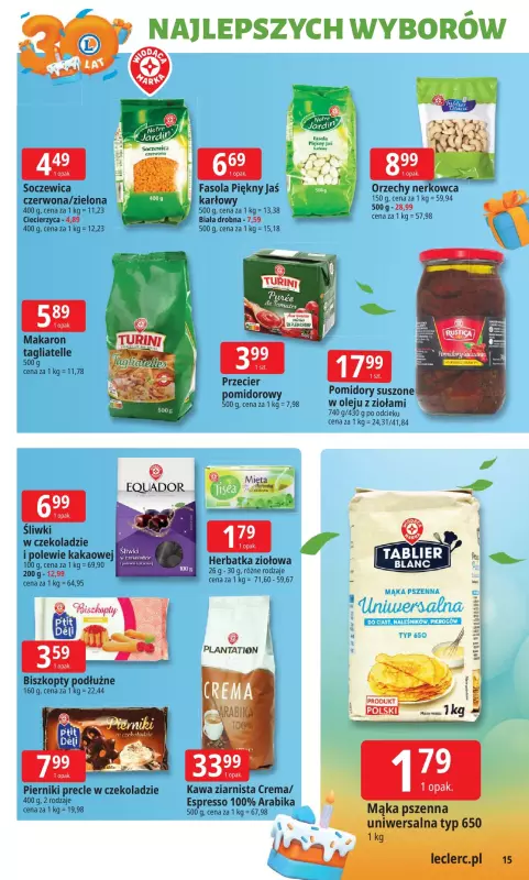Leclerc - gazetka promocyjna Oferta E.Leclerc od poniedziałku 22.09 do poniedziałku 29.09 - strona 15