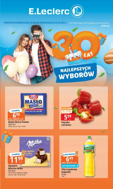 Leclerc - gazetka promocyjna Oferta E.Leclerc od poniedziałku 22.09 do poniedziałku 29.09