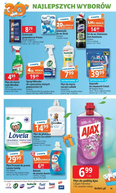 Leclerc - gazetka promocyjna Oferta E.Leclerc od poniedziałku 22.09 do poniedziałku 29.09 - strona 19