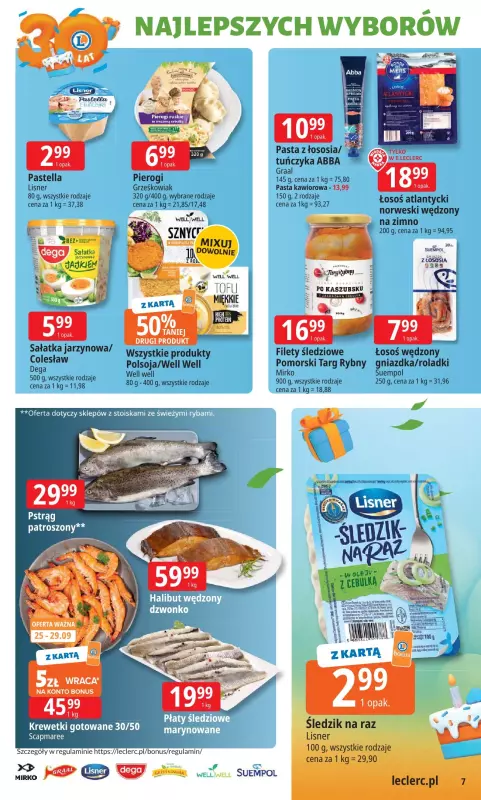 Leclerc - gazetka promocyjna Oferta E.Leclerc od poniedziałku 22.09 do poniedziałku 29.09 - strona 7
