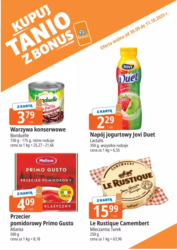 Leclerc - gazetka promocyjna Oferta E.Leclerc I Bonus skanujesz, kasę zyskujesz od wtorku 30.09 do soboty 11.10 - strona 8