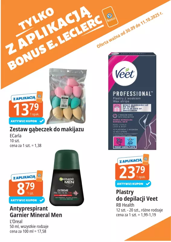 Leclerc - gazetka promocyjna Oferta E.Leclerc I Bonus skanujesz, kasę zyskujesz od wtorku 30.09 do soboty 11.10 - strona 3