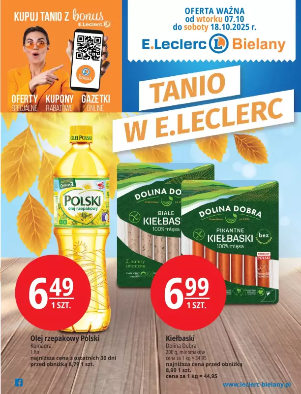 Leclerc - gazetka promocyjna Oferta Bielany od piątku 03.10 do soboty 18.10