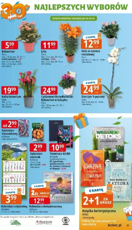 Leclerc - gazetka promocyjna Oferta E.Leclerc I 30 lat najlepszych wyborów od poniedziałku 06.10 do poniedziałku 13.10 - strona 21