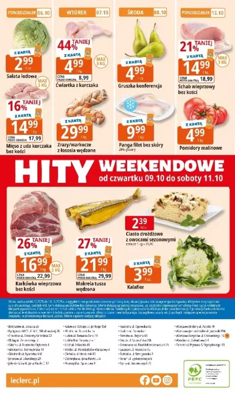 Leclerc - gazetka promocyjna Oferta E.Leclerc I 30 lat najlepszych wyborów od poniedziałku 06.10 do poniedziałku 13.10 - strona 24