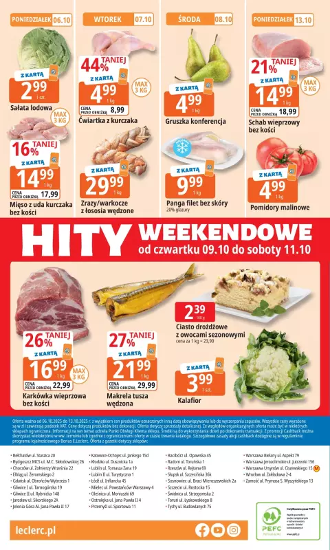 Leclerc - gazetka promocyjna Oferta E.Leclerc I 30 lat najlepszych wyborów od poniedziałku 06.10 do poniedziałku 13.10 - strona 24