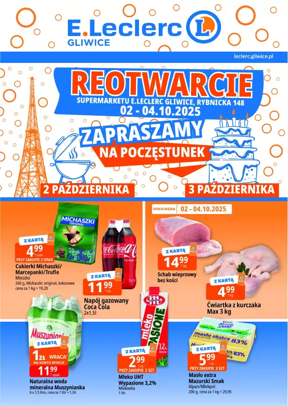 Leclerc - gazetka promocyjna Oferta Gliwice od piątku 03.10 do soboty 04.10