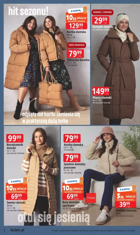 Leclerc - gazetka promocyjna Oferta E.Leclerc I Jesienne must have od piątku 03.10 do soboty 11.10 - strona 2
