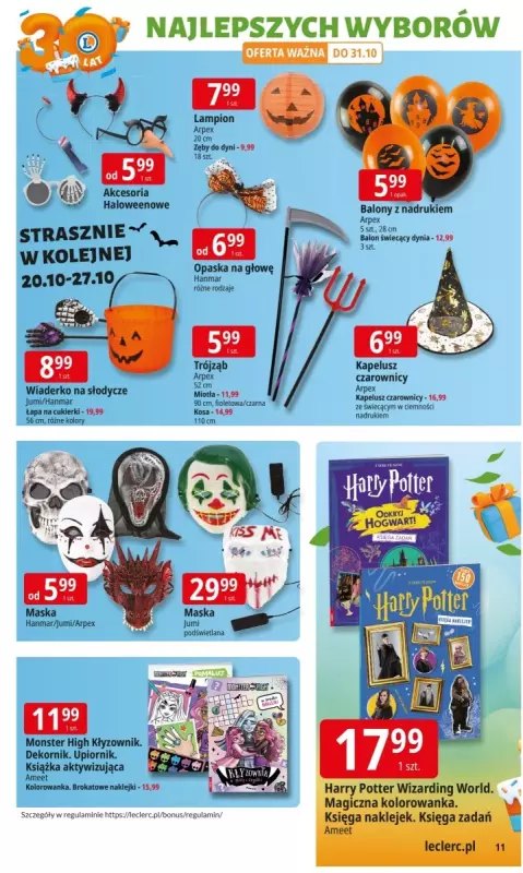 Leclerc - gazetka promocyjna Oferta E.Leclerc I 30 lat najlepszych wyborów od wtorku 14.10 do soboty 25.10 - strona 11