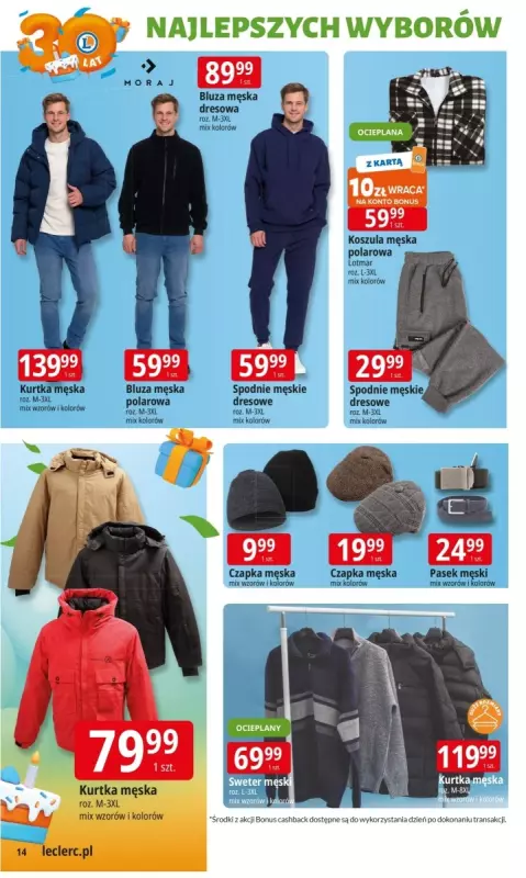 Leclerc - gazetka promocyjna Oferta E.Leclerc I 30 lat najlepszych wyborów od wtorku 14.10 do soboty 25.10 - strona 14