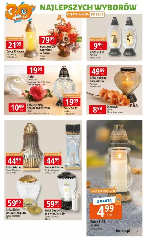 Leclerc - gazetka promocyjna Oferta E.Leclerc I 30 lat najlepszych wyborów   - strona 3