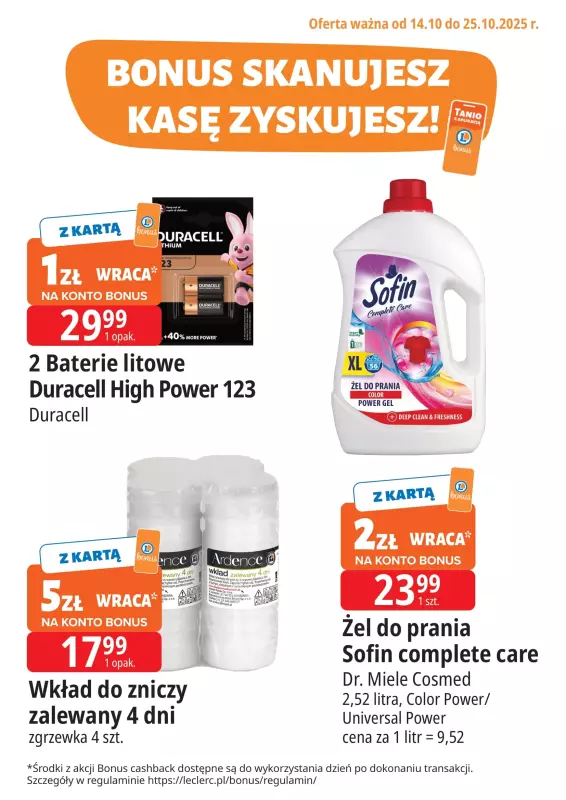 Leclerc - gazetka promocyjna Oferta E.Leclerc I Bonus skanujesz, kasę zyskujesz   - strona 2