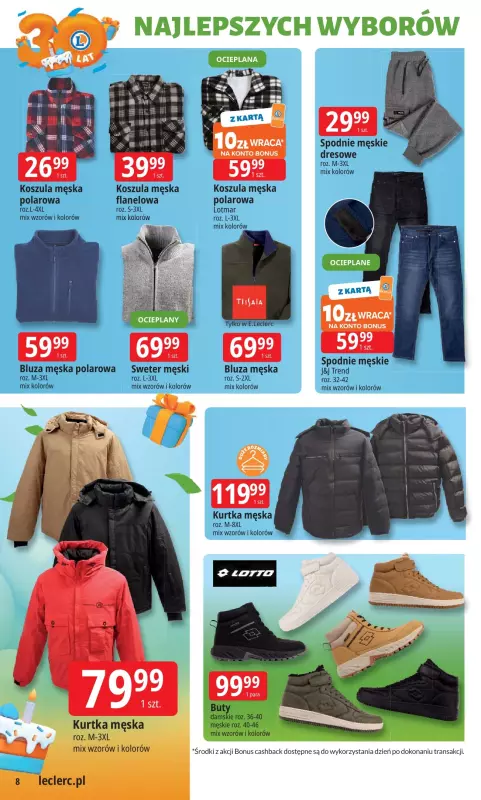 Leclerc - gazetka promocyjna Oferta E.Leclerc I 30 lat najlepszych wyborów od wtorku 14.10 do soboty 25.10 - strona 8