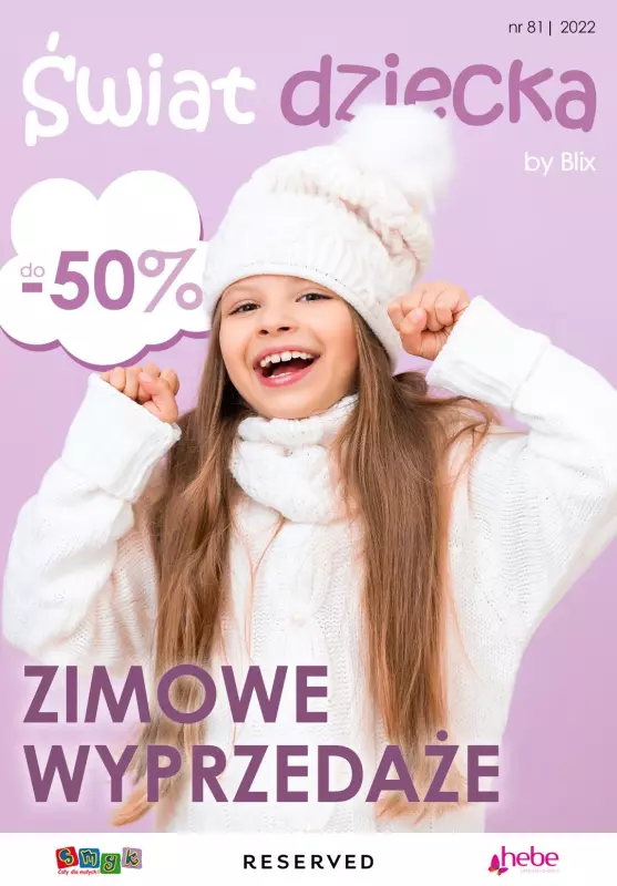 Blix - Świat Dziecka - gazetka promocyjna Do -50% zimowe wyprzedaże od czwartku 29.12 do środy 04.01