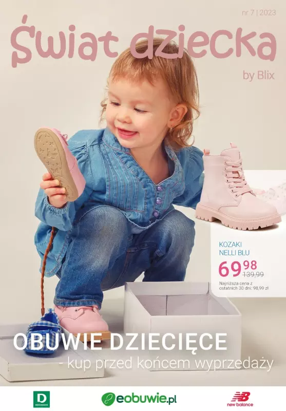 Blix - Świat Dziecka - gazetka promocyjna Obuwie dziecięce - kup przed końcem wyprzedaży od czwartku 16.02 do środy 22.02
