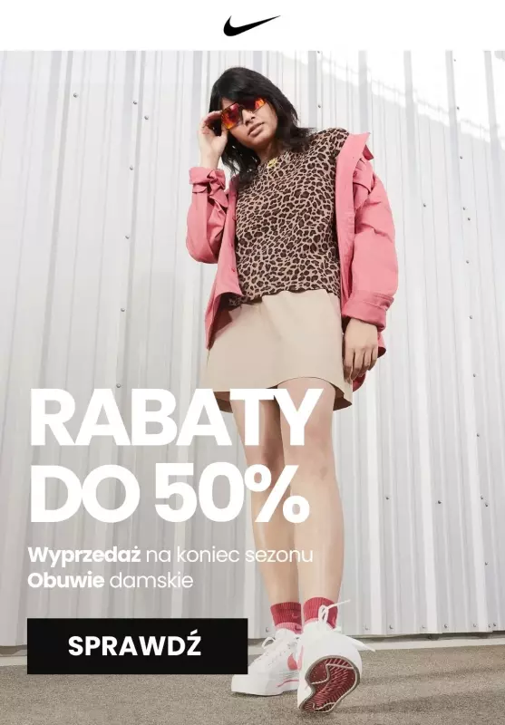 NIKE - gazetka promocyjna RABATY DO 50% - Obuwie damskie  