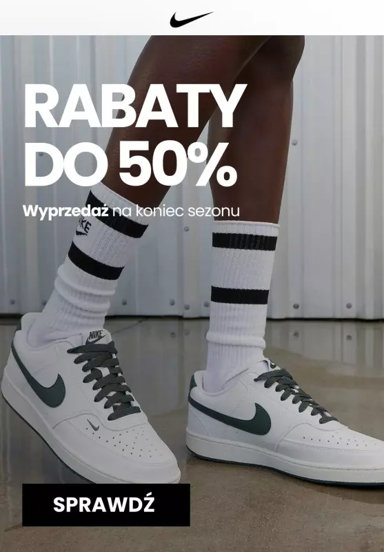 NIKE - gazetka promocyjna RABATY DO 50% - Wyprzedaż od piątku 12.07 