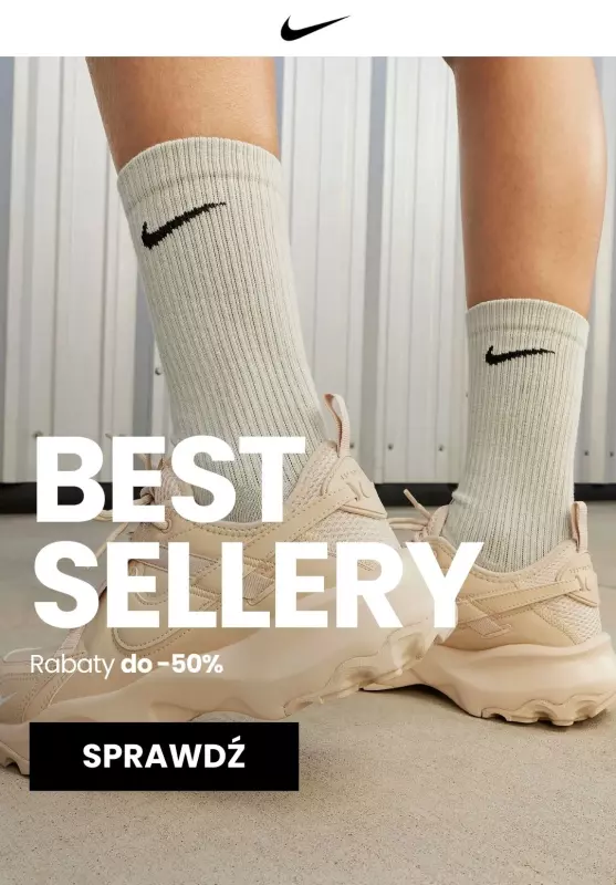 NIKE - gazetka promocyjna Do -50% BESTSELLERY wyprzedaży od środy 09.10 do wtorku 15.10