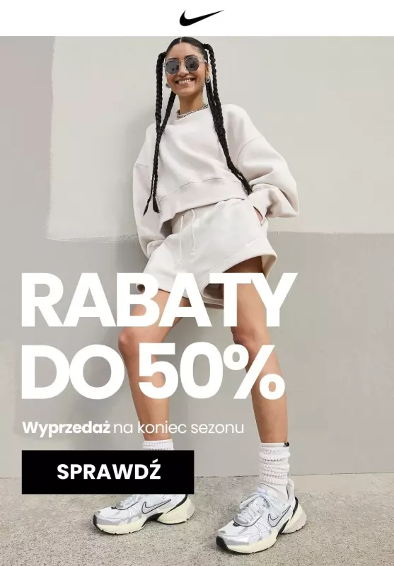 NIKE - gazetka promocyjna Wyprzedaż do -50% od wtorku 24.12 do piątku 03.01