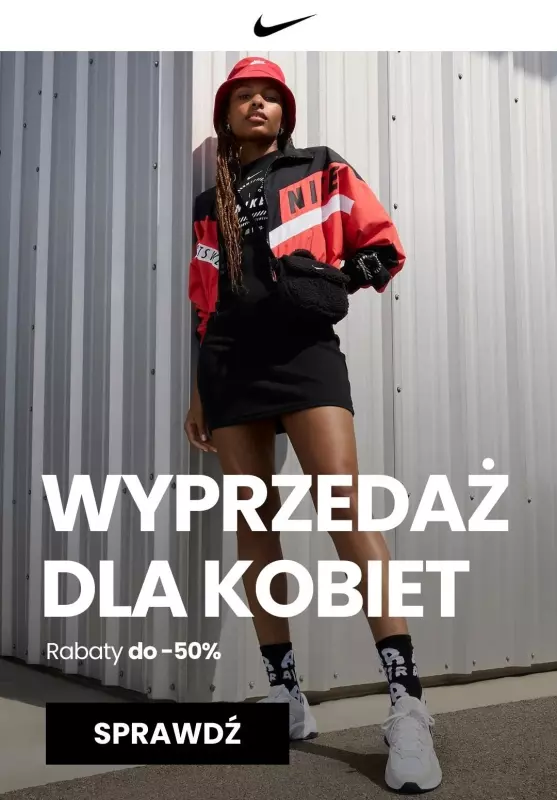 NIKE - gazetka promocyjna Do -50% Wyprzedaż produktów dla kobiet od środy 26.02 