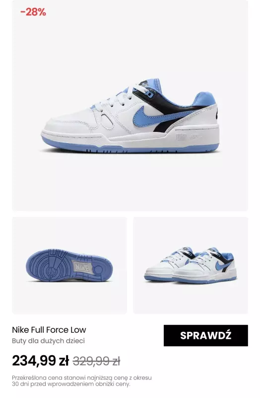 NIKE - gazetka promocyjna Do -30% na produkty dziecięce od poniedziałku 26.05 do niedzieli 01.06 - strona 4