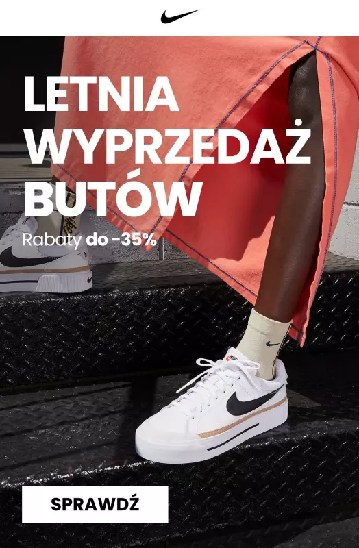 NIKE - gazetka promocyjna Do -35% letnia wyprzedaż butów od czwartku 26.06 