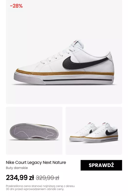 NIKE - gazetka promocyjna Do -35% letnia wyprzedaż butów od czwartku 26.06  - strona 8