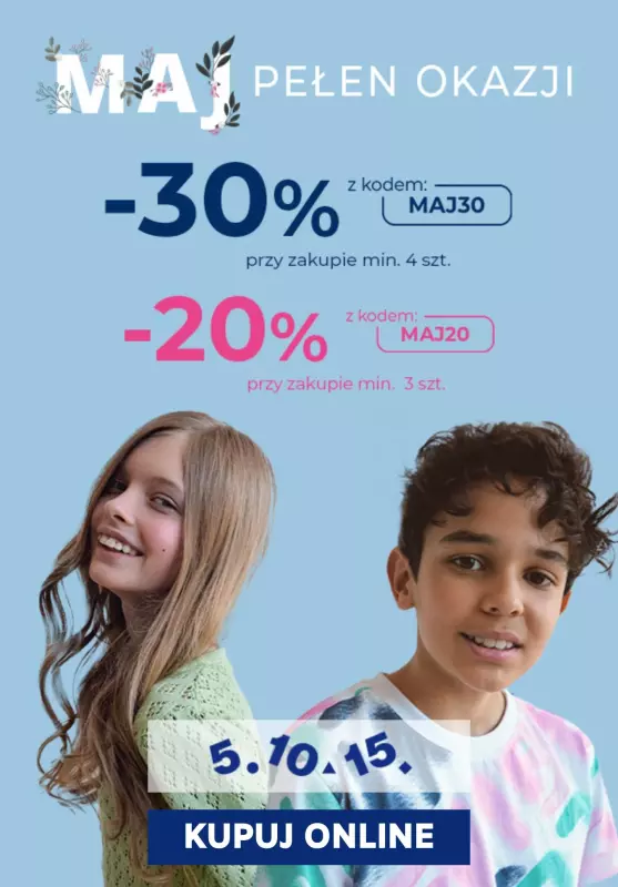 5.10.15 - gazetka promocyjna Do -30% maj pełen okazji  