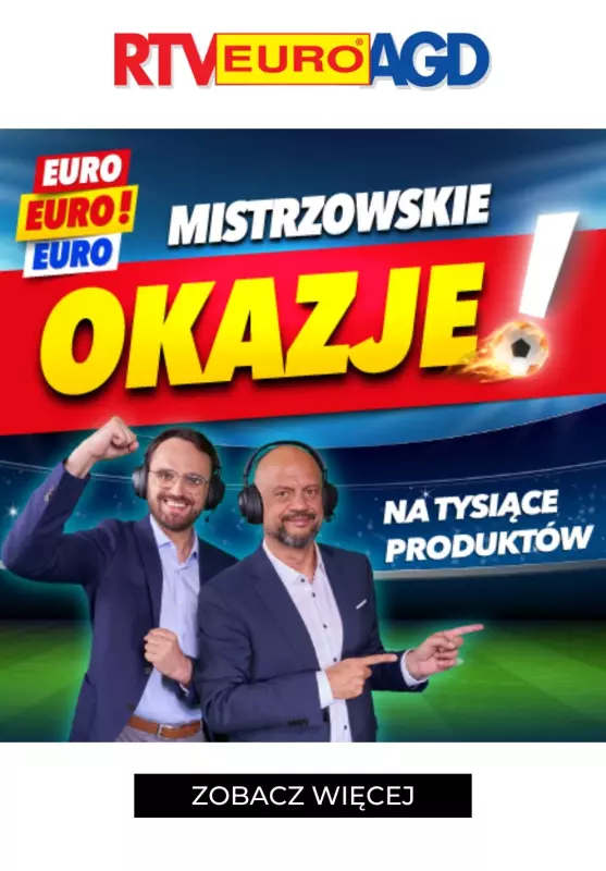 EURO RTV AGD - gazetka promocyjna Mistrzowskie okazje! od czwartku 23.05 do środy 19.06