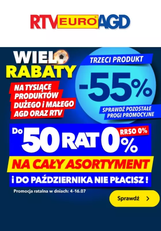 EURO RTV AGD - gazetka promocyjna Wielorabaty na tysiące produktów AGD i RTV od poniedziałku 08.07 do środy 17.07