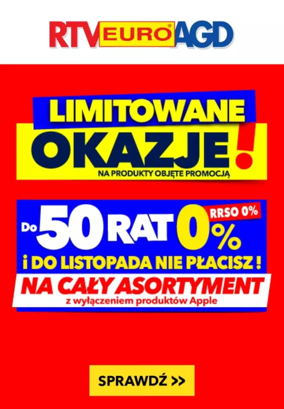 EURO RTV AGD - gazetka promocyjna Limitowane okazje! od środy 07.08 do czwartku 08.08