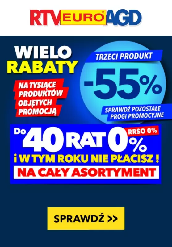 EURO RTV AGD - gazetka promocyjna Wielorabaty na tysiące produktów od poniedziałku 19.08 do soboty 31.08