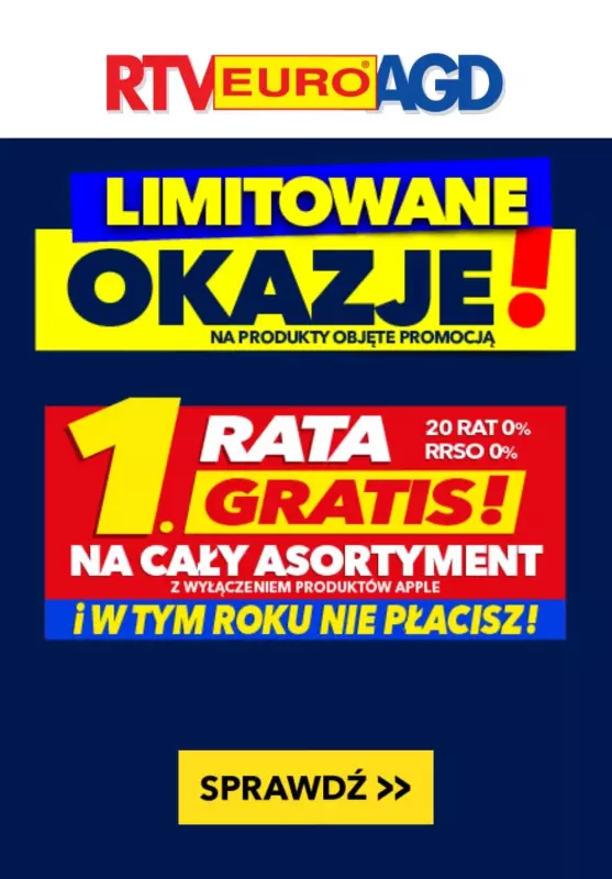 EURO RTV AGD - gazetka promocyjna Limitowane okazje! od środy 02.10 do czwartku 03.10