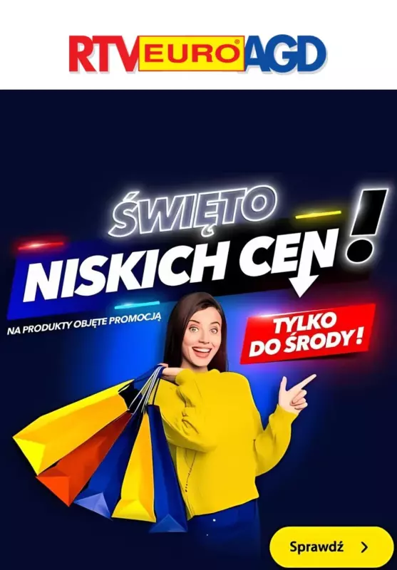 EURO RTV AGD - gazetka promocyjna Święto niskich cen! od piątku 08.11 do środy 13.11