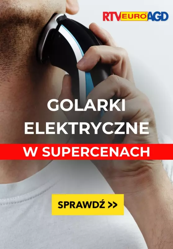 EURO RTV AGD - gazetka promocyjna Golarki elektryczne męskie taniej na Black Friday Weeks od piątku 15.11 do wtorku 26.11