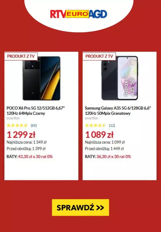 EURO RTV AGD - gazetka promocyjna Black Friday Weeks + GRATIS 2 raty od środy 20.11 do czwartku 05.12 - strona 6