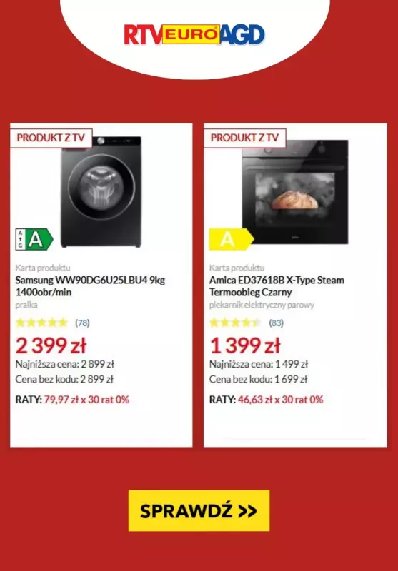 EURO RTV AGD - gazetka promocyjna Black Friday Weeks + GRATIS 2 raty od środy 20.11 do czwartku 05.12 - strona 5