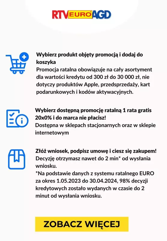 EURO RTV AGD - gazetka promocyjna 1 rata GRATIS na cały asortyment od środy 18.12 do wtorku 31.12 - strona 2