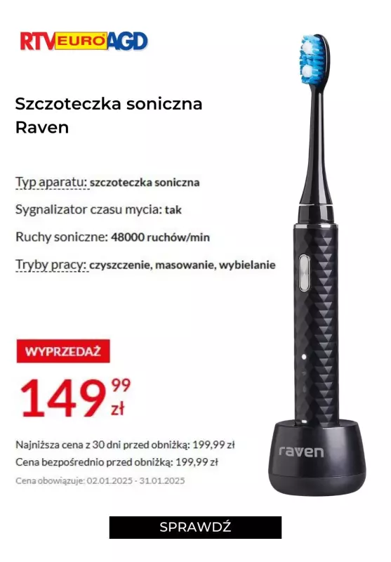 RTV EURO AGD - gazetka promocyjna Szczoteczki elektryczne na wyprzedaży od piątku 10.01 do piątku 31.01 - strona 7